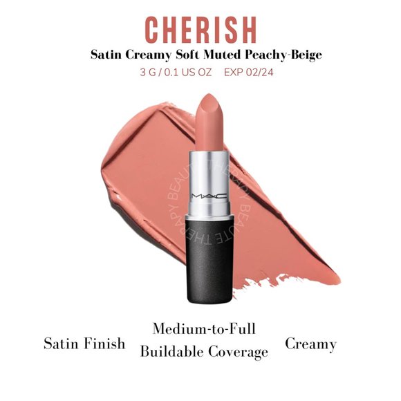 MAC Cherish Satin Lipstick - Picture 2 of 4